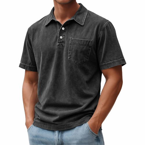 Amar | Vintage Acid Wash Polo