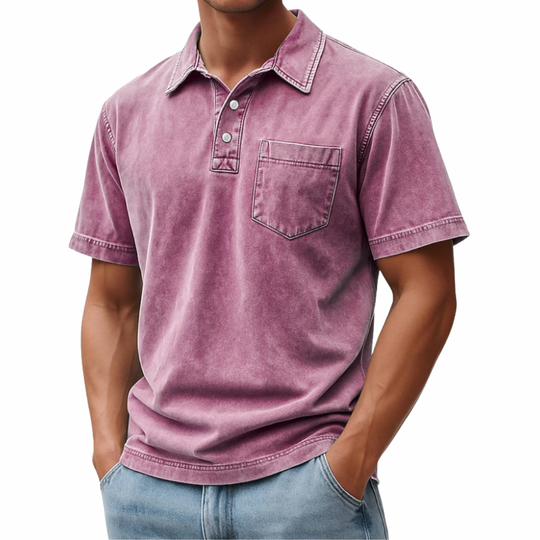 Amar | Vintage Acid Wash Polo