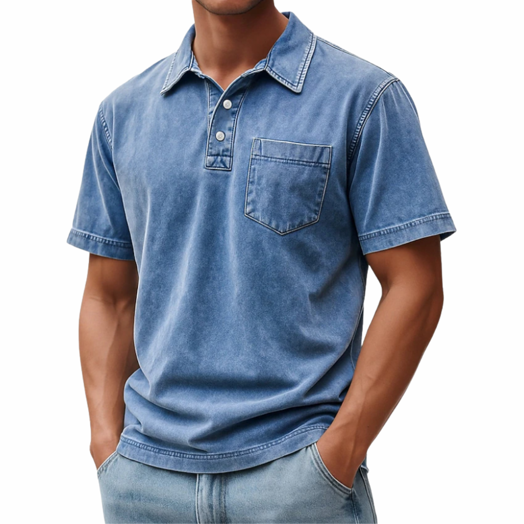 Amar | Vintage Acid Wash Polo