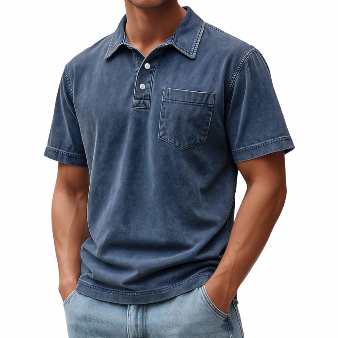 Amar | Vintage Acid Wash Polo
