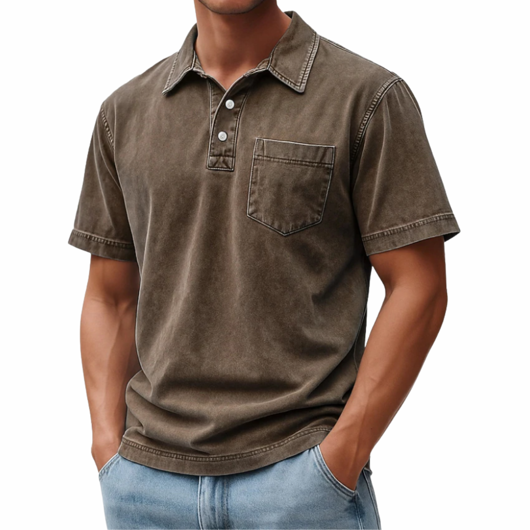 Amar | Vintage Acid Wash Polo