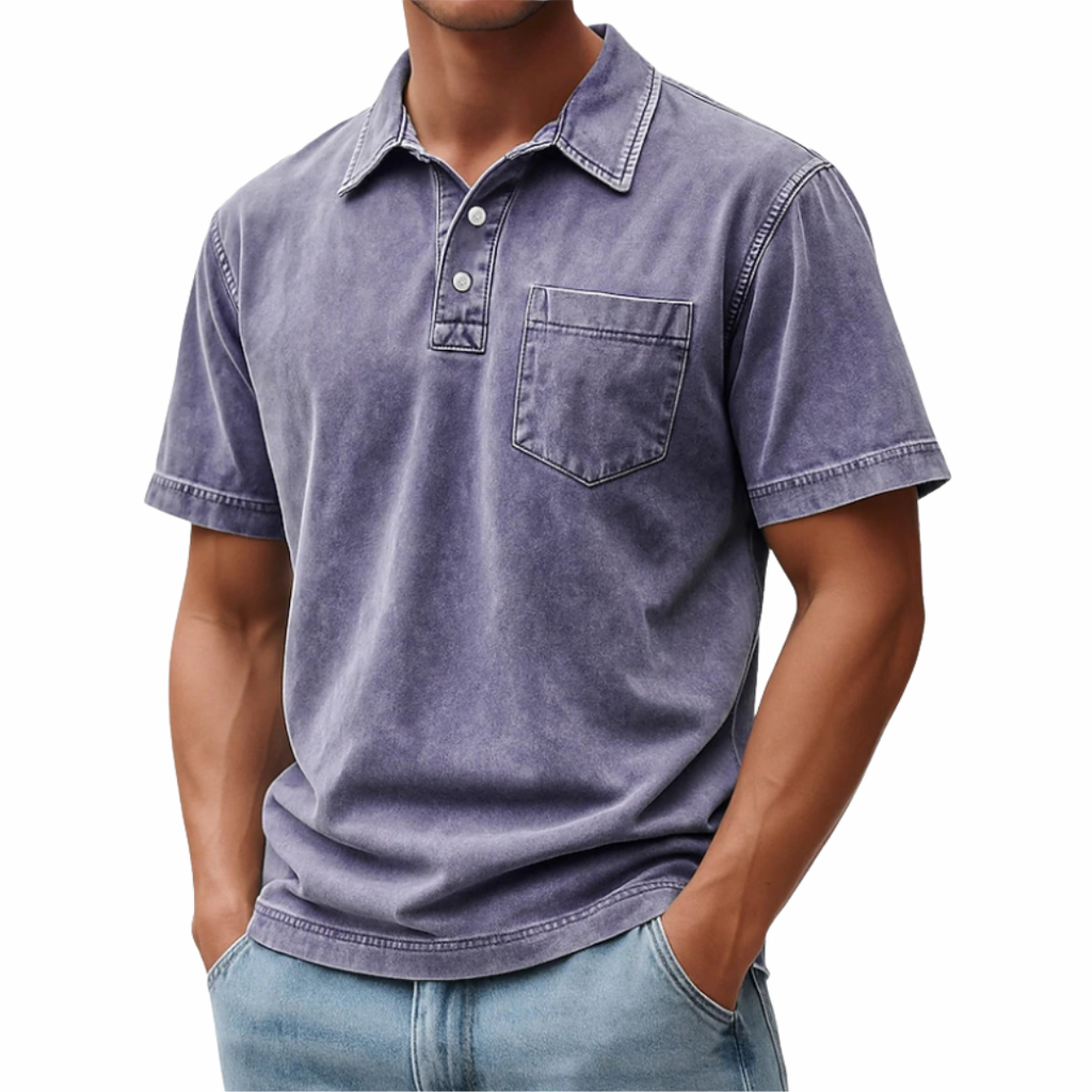 Amar | Vintage Acid Wash Polo