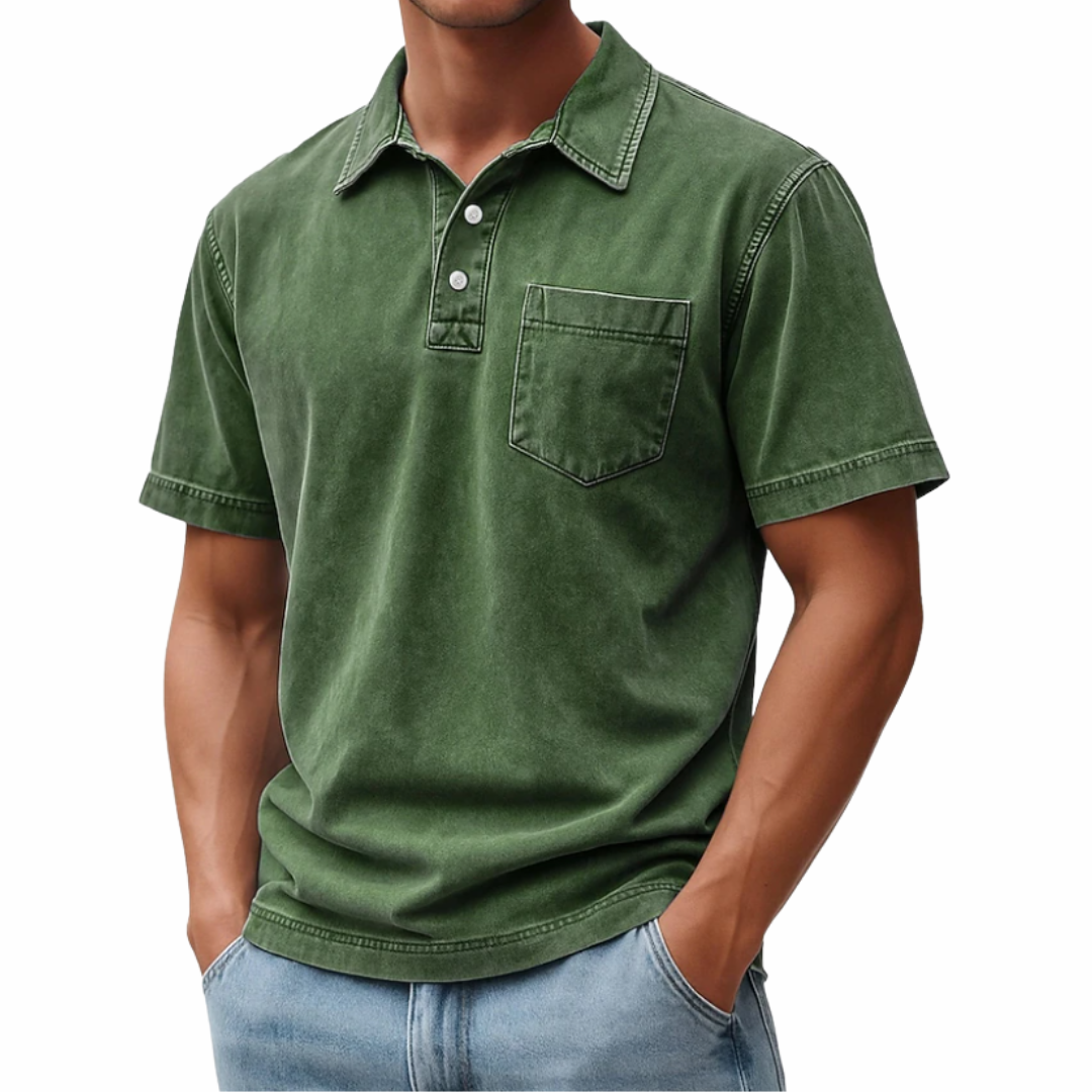 Amar | Vintage Acid Wash Polo