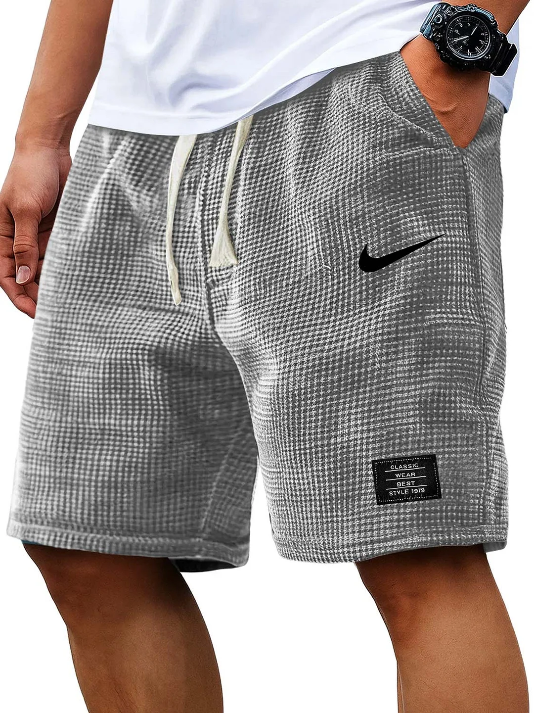 ComfortWaffle Casual Everyday Drawstring Shorts
