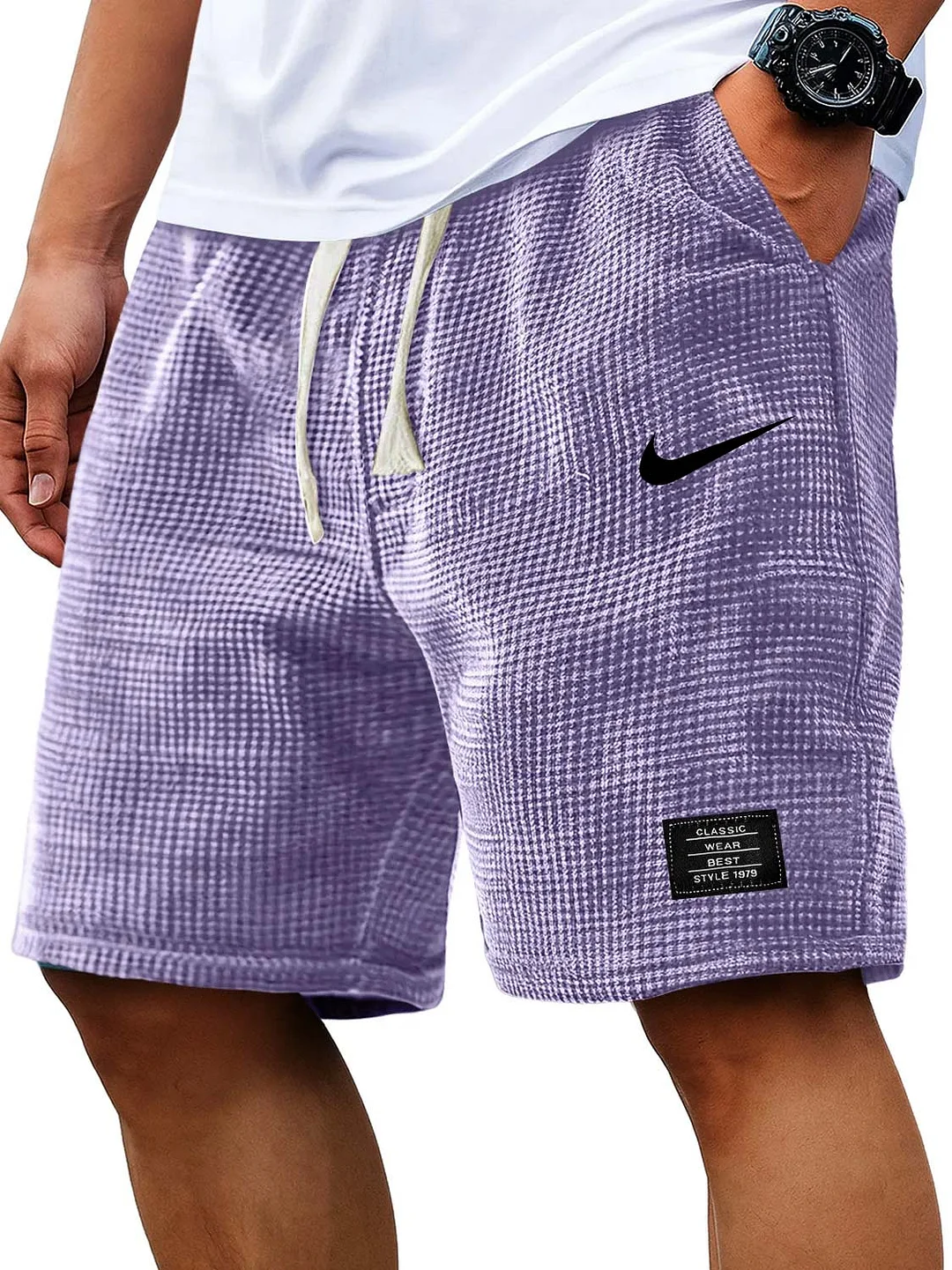 ComfortWaffle Casual Everyday Drawstring Shorts