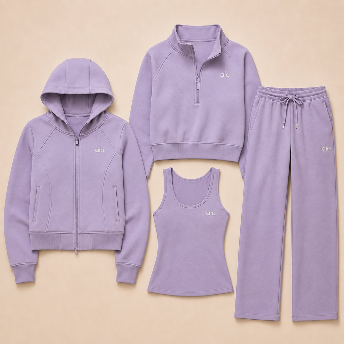 Women's 4-Piece Everyday Comfort Set | Premium Activewear Matching Outfit